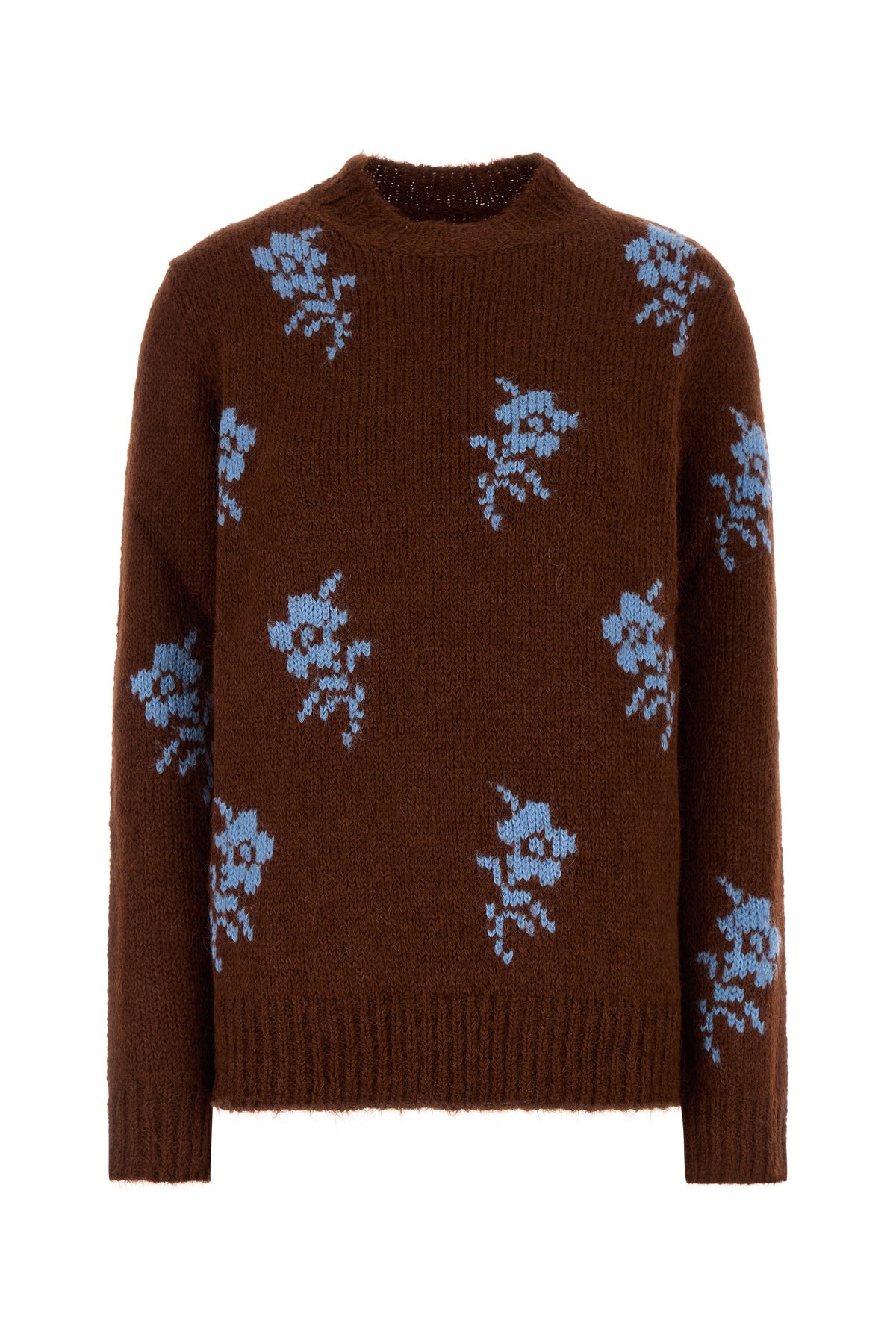 Embroidered alpaca blend sweater - 1