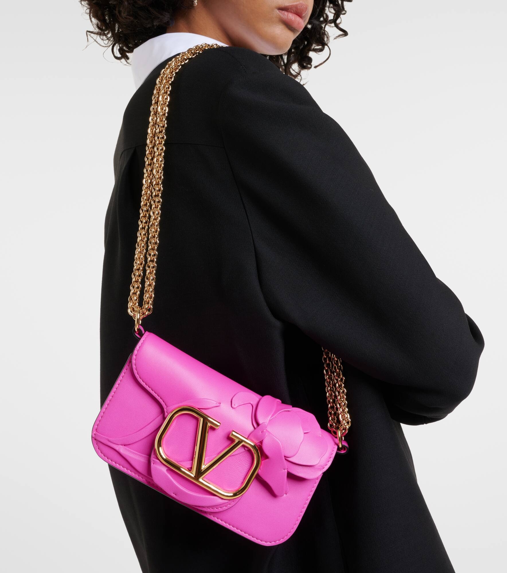 Locò Small appliqué leather shoulder bag - 7