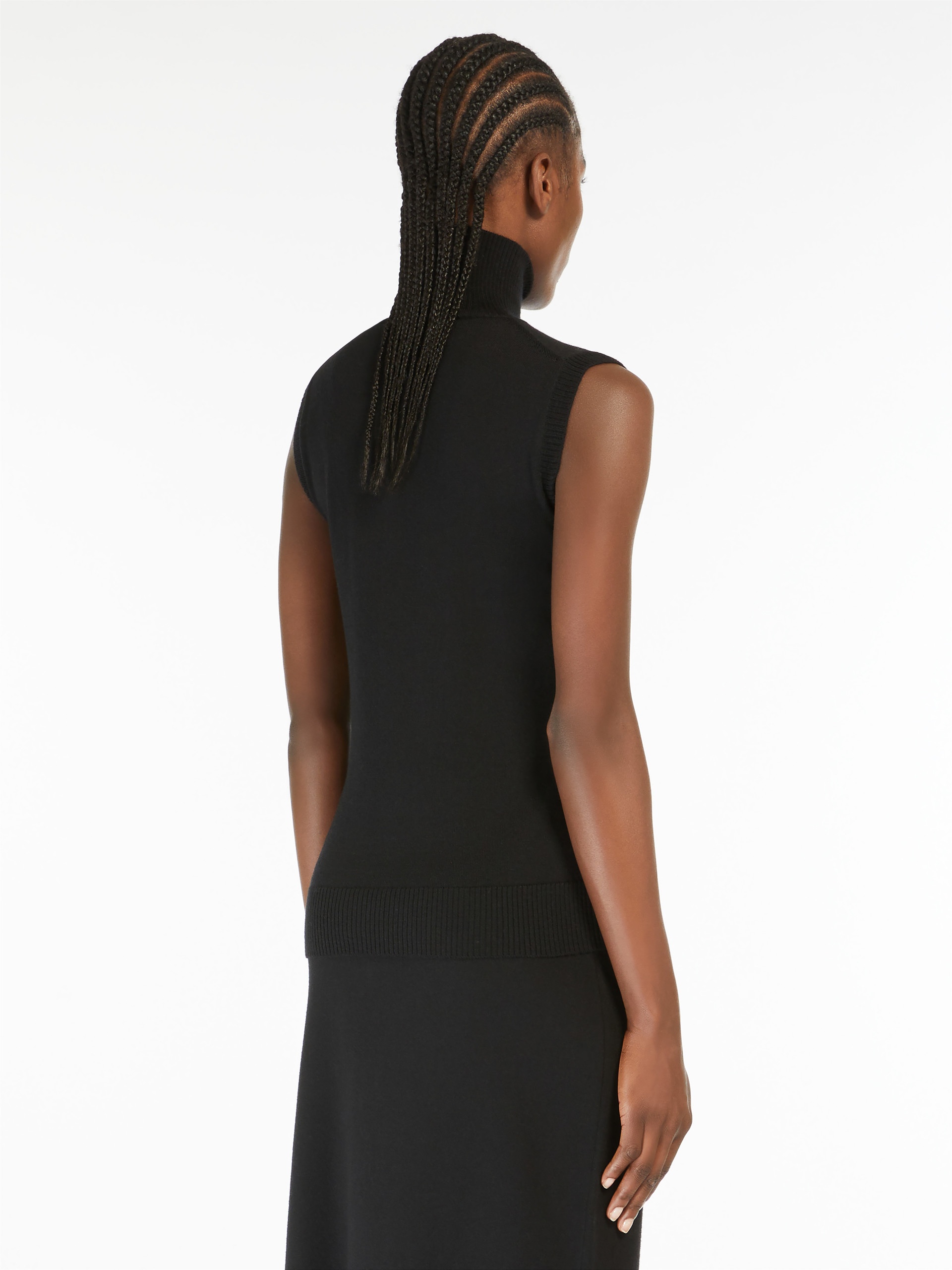 ARDENZA Sleeveless mock polo-neck sweater - 4