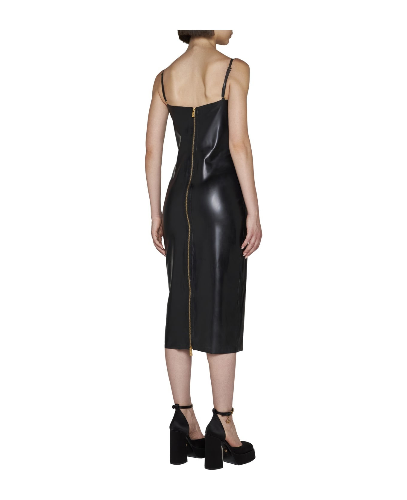 Latex Midi Dress - 3