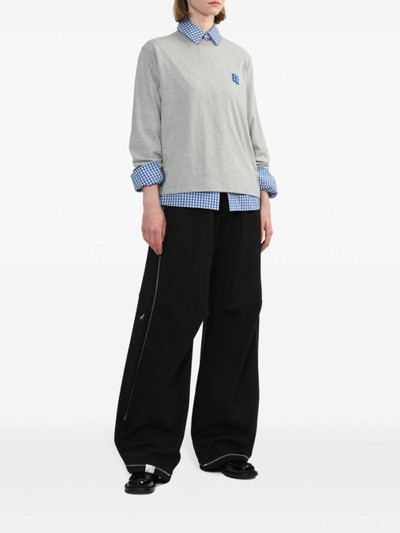 ADER error Nolc pleat-knee contrast-stitch track pants outlook
