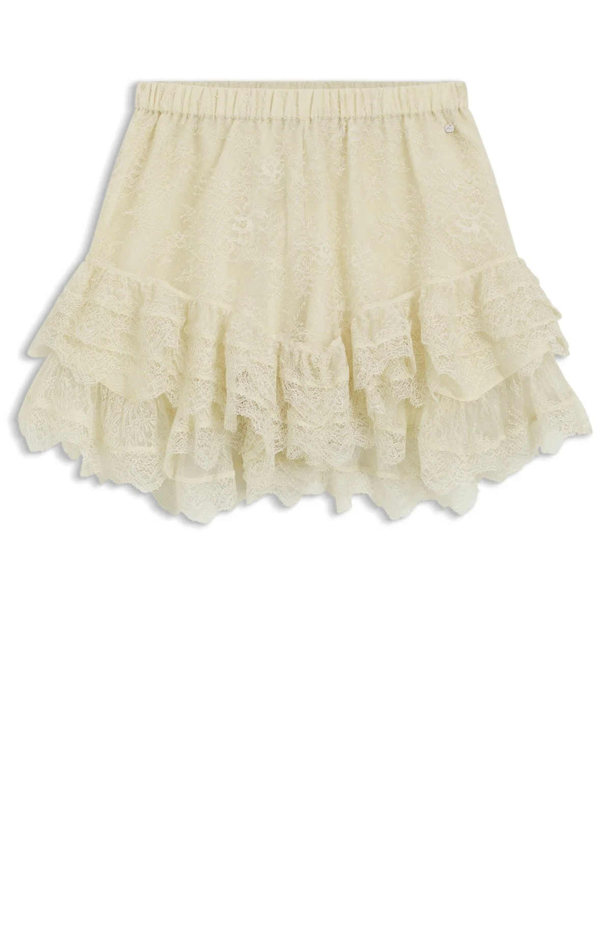 MINI SKORT IN RUFFLED LACE - 1