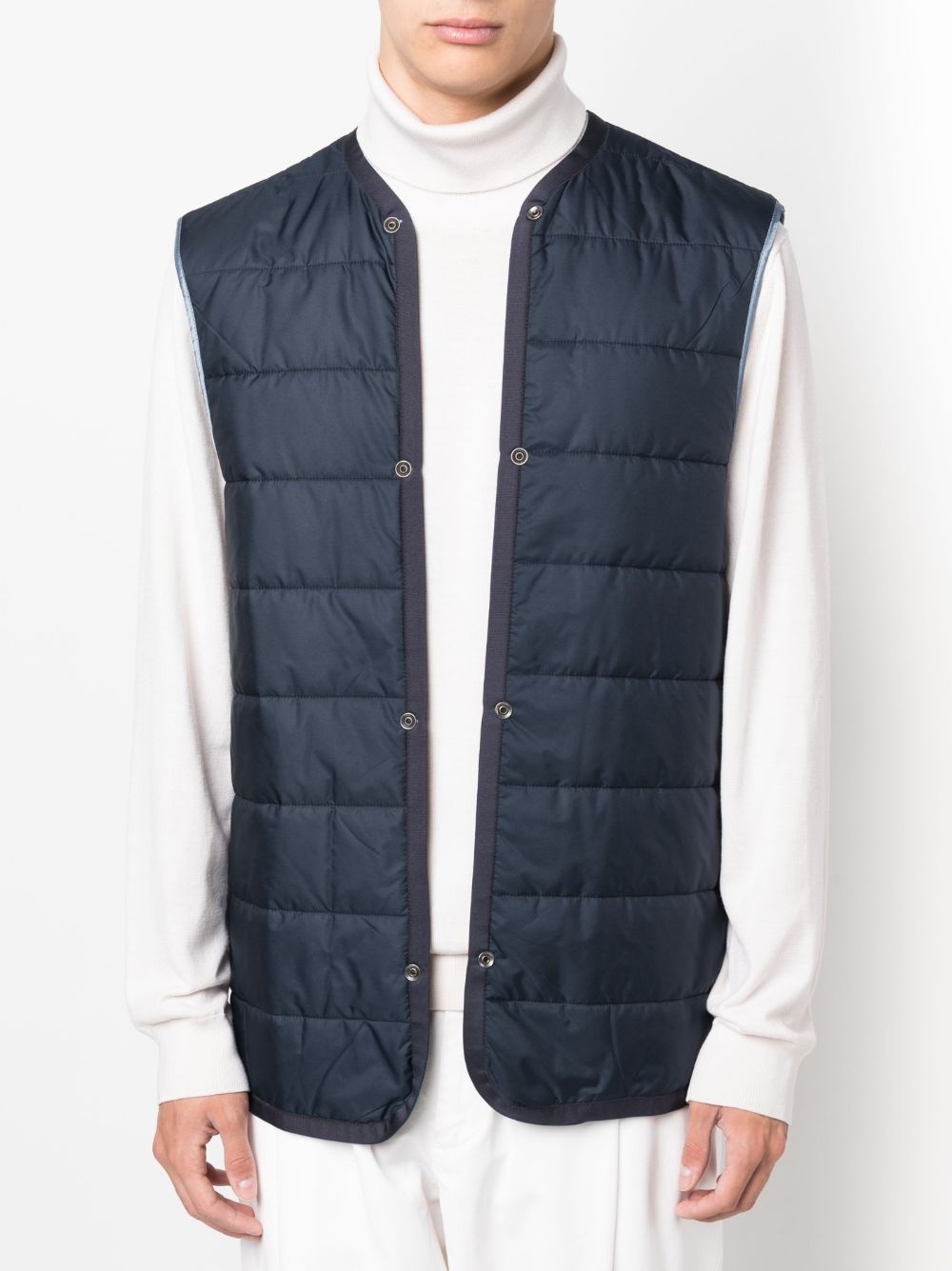 classic-collar cotton trench-coat - 6