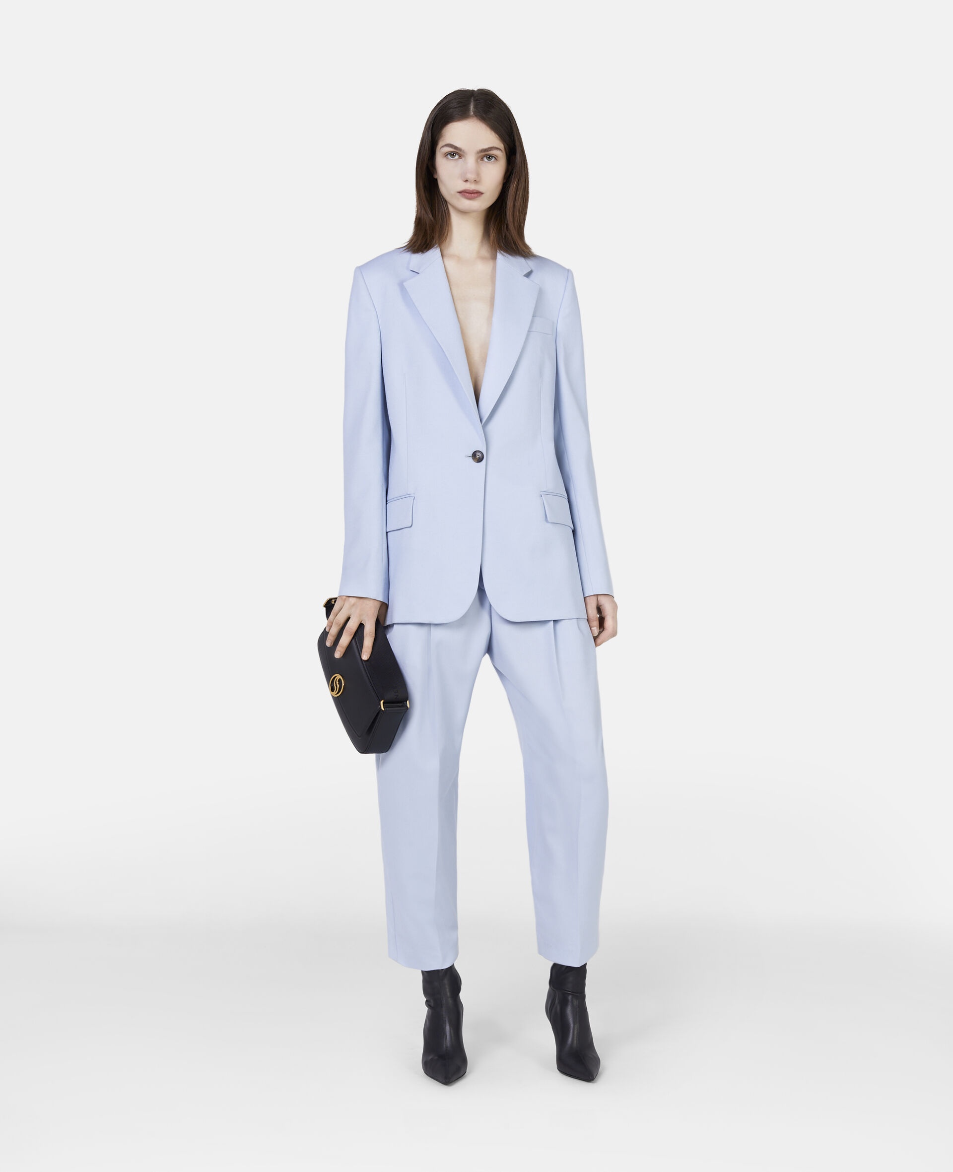 Cropped Pleated Trousers - 2