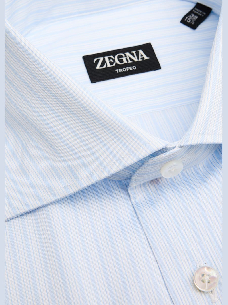 ZEGNA Men's Trofeo Cotton Multi-Stripe Dress Shirt outlook