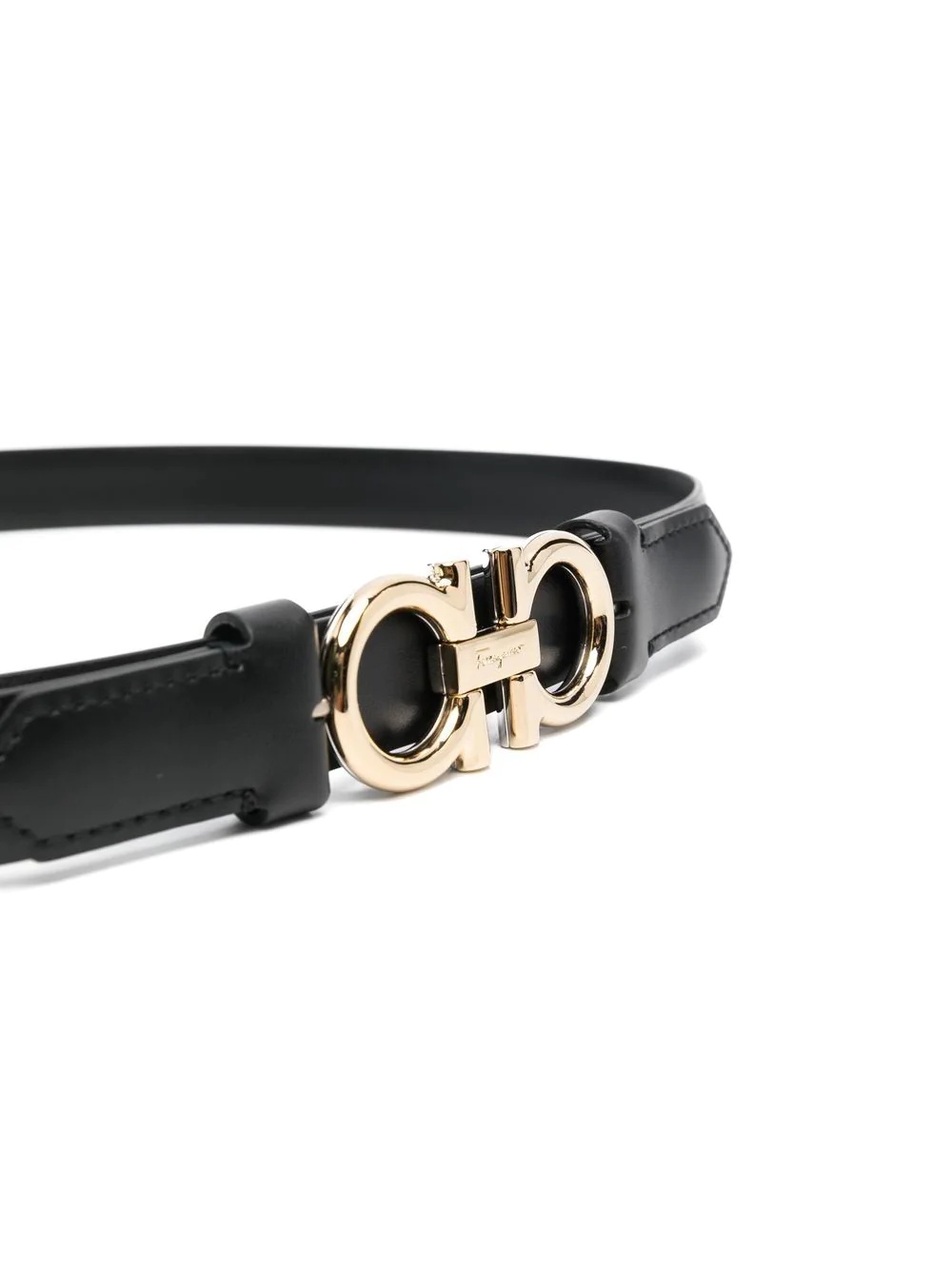Gancini-buckle leather belt - 2