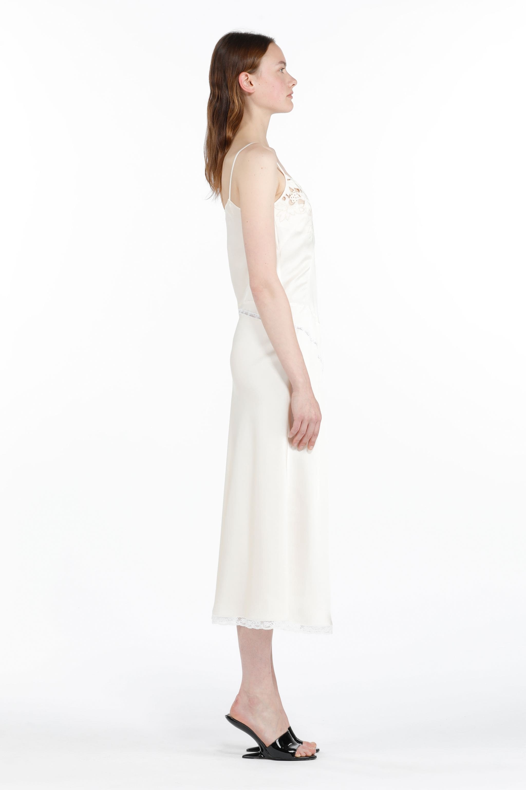 LACE-TRIM SLIP DRESS - 3