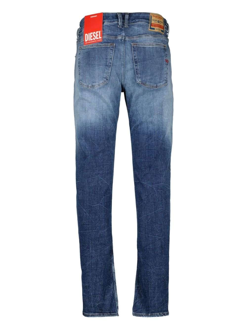faded-wash slim-fit jeans - 2