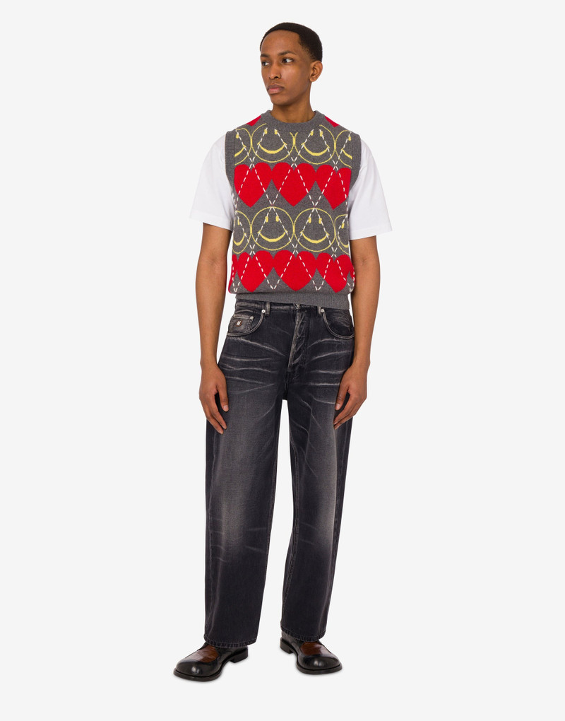 WOOL BLEND SLEEVELESS SWEATER SMILEY® 1