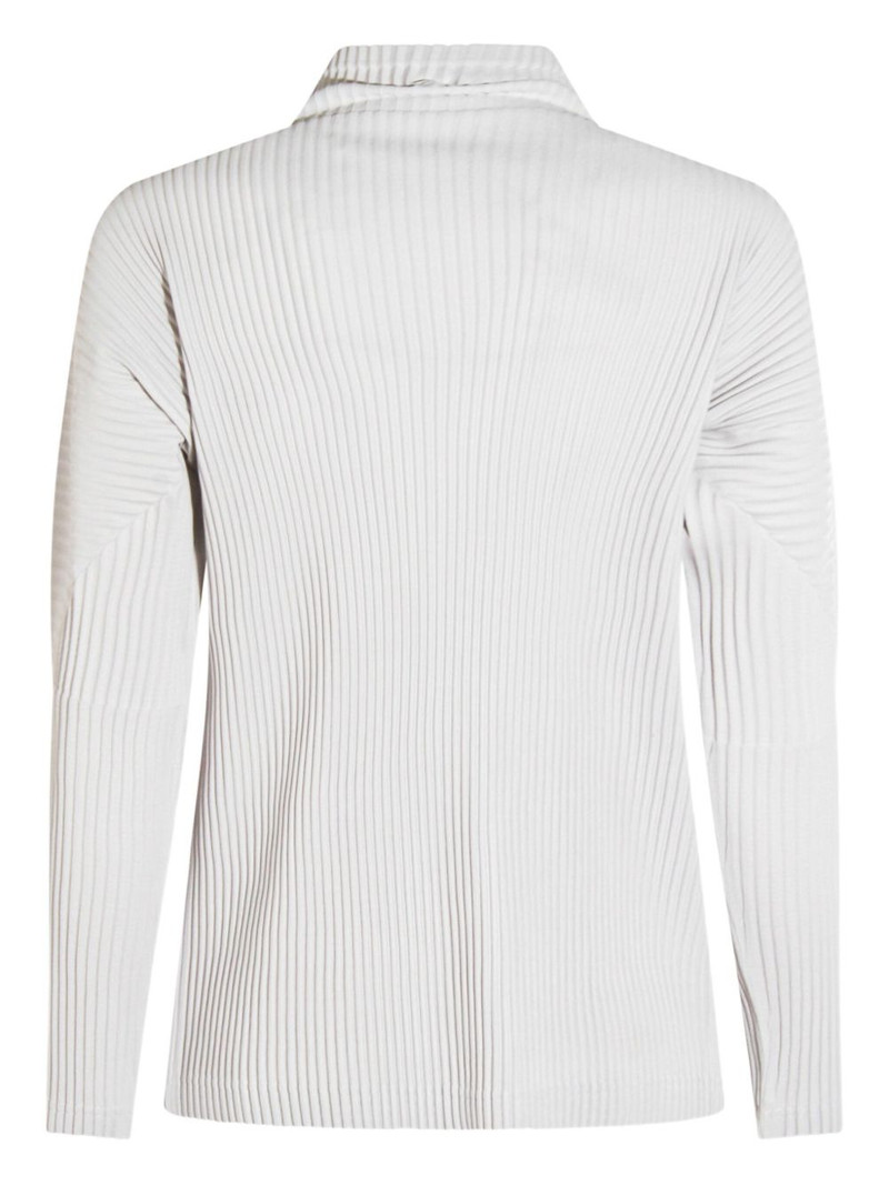 ISSEY MIYAKE plissé-effect turtleneck T-shirt outlook