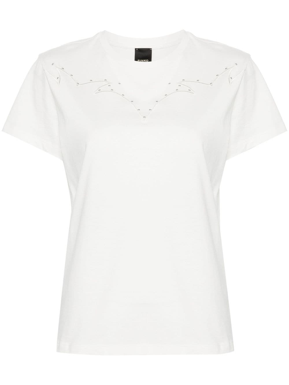 Western-style yoke T-shirt - 1