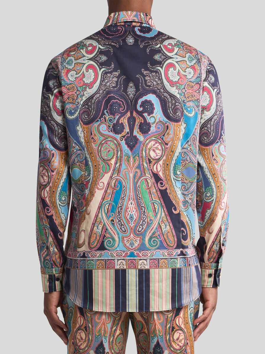 MULTICOLOURED PAISLEY COTTON SHIRT - 4