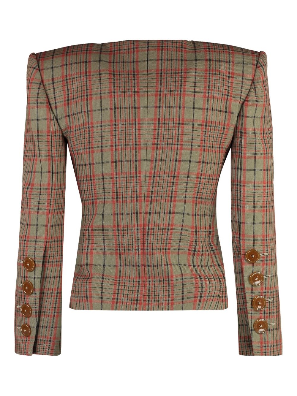 checked blazer - 2