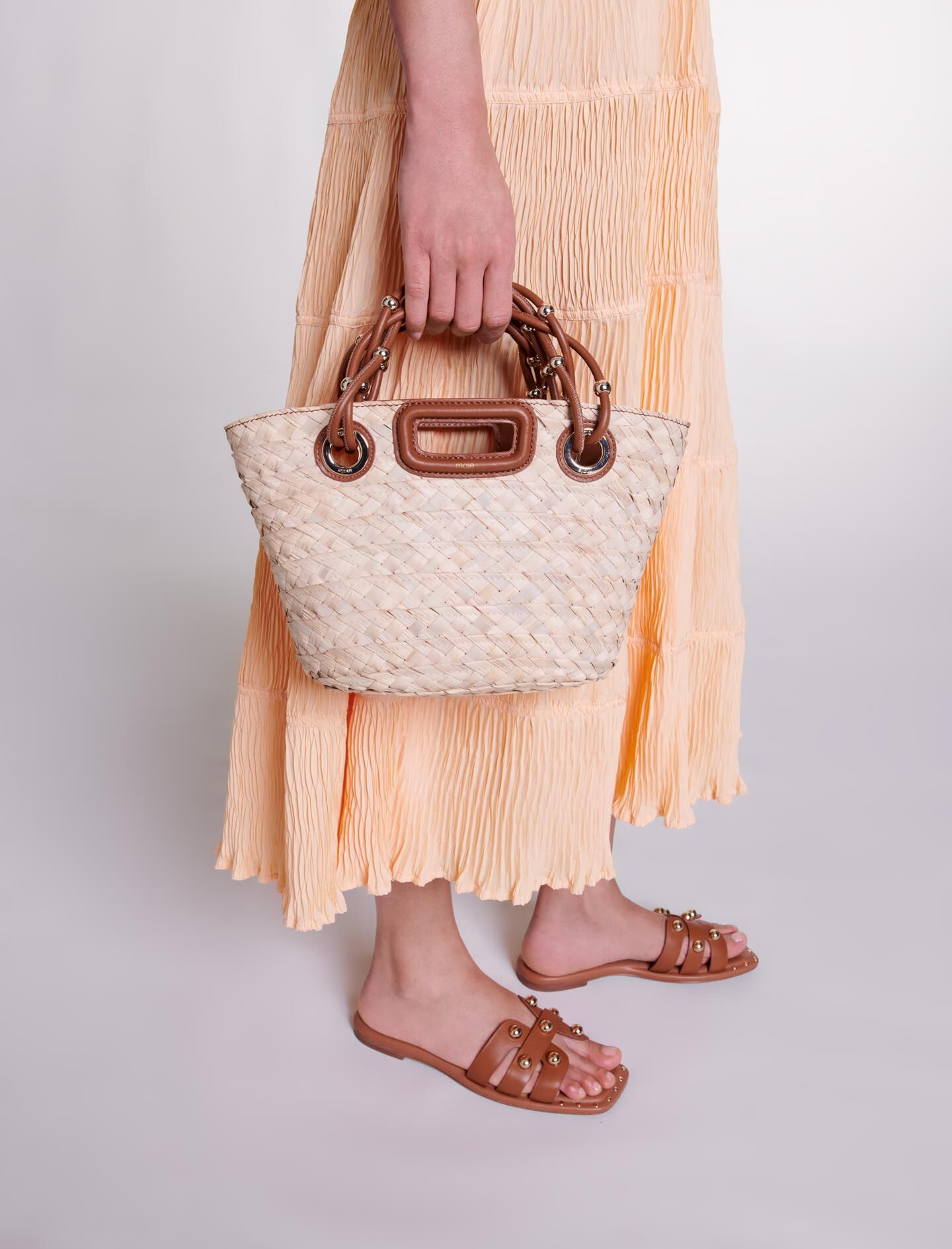 Mini woven basket bag - 7