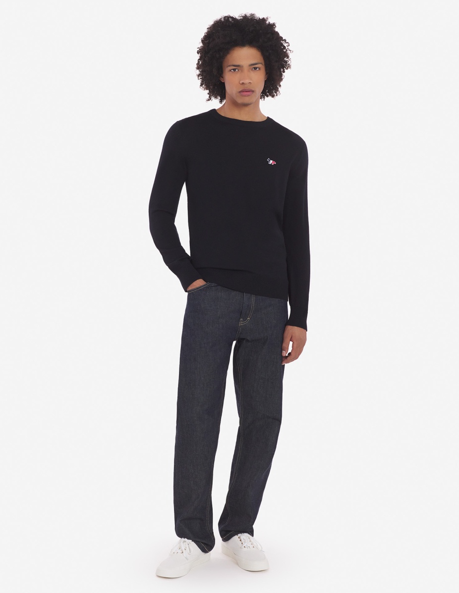 TRICOLOR FOX PATCH CLASSIC R-NECK JUMPER - 3