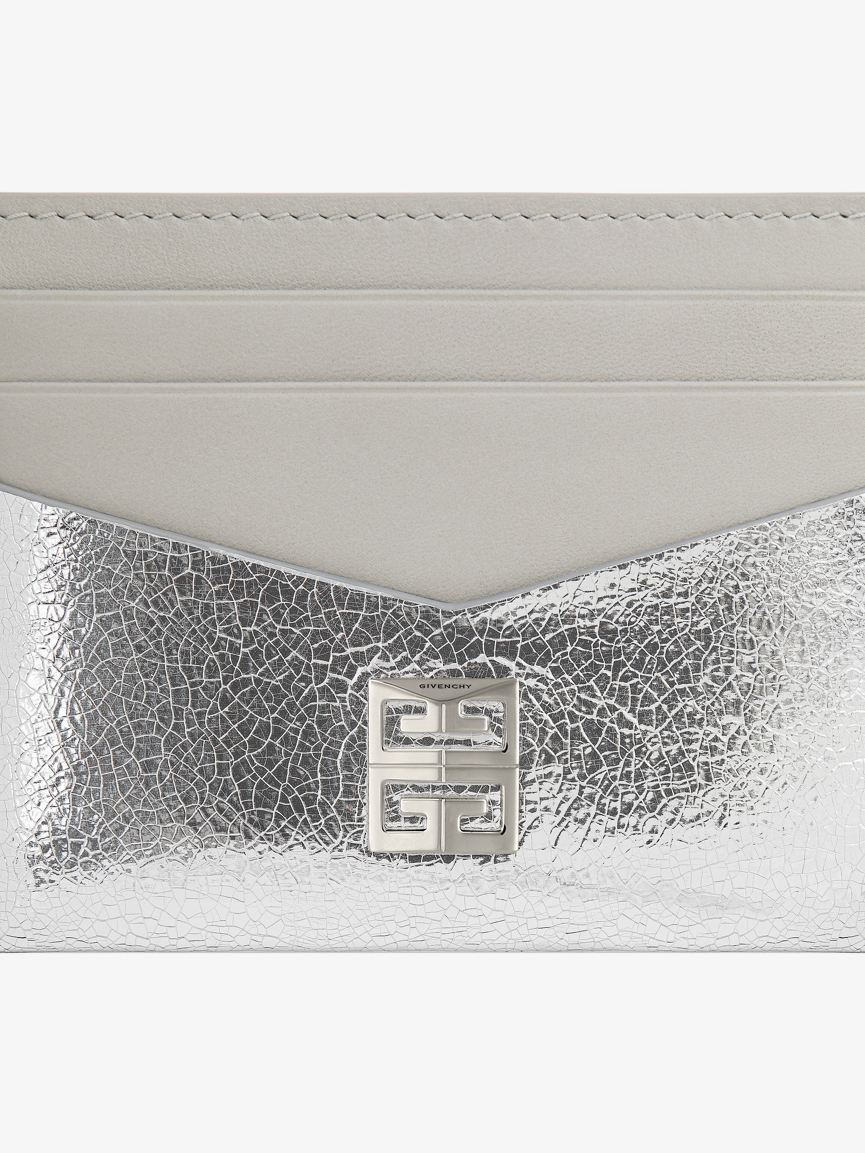 4G CARD HOLDER IN METALLIZED LEATHER - 2