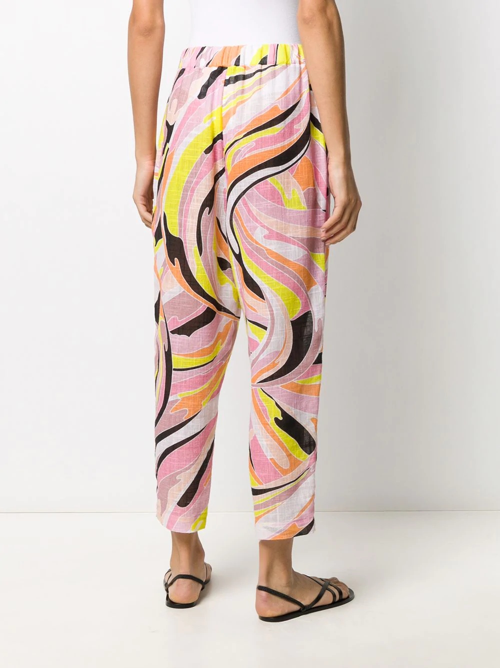 printed capri trousers  - 4