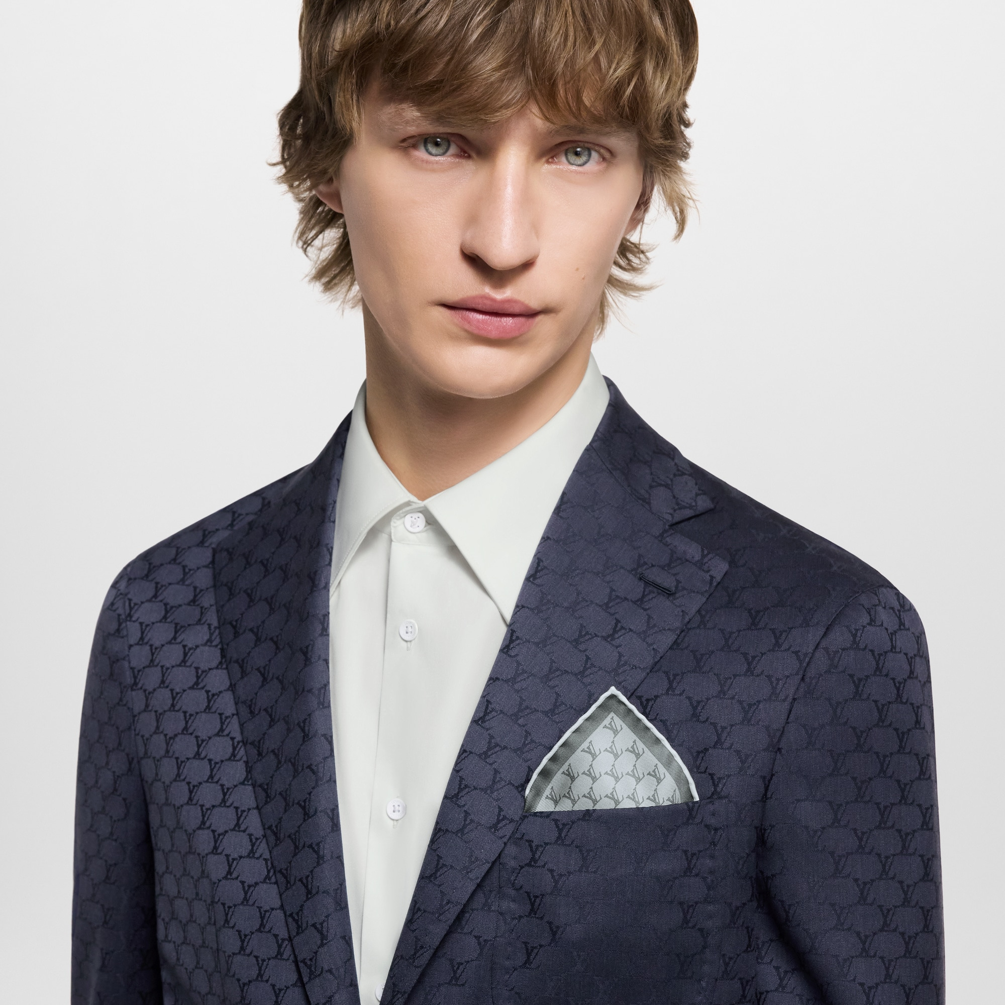 LV Fishnet Pocket Square - 3