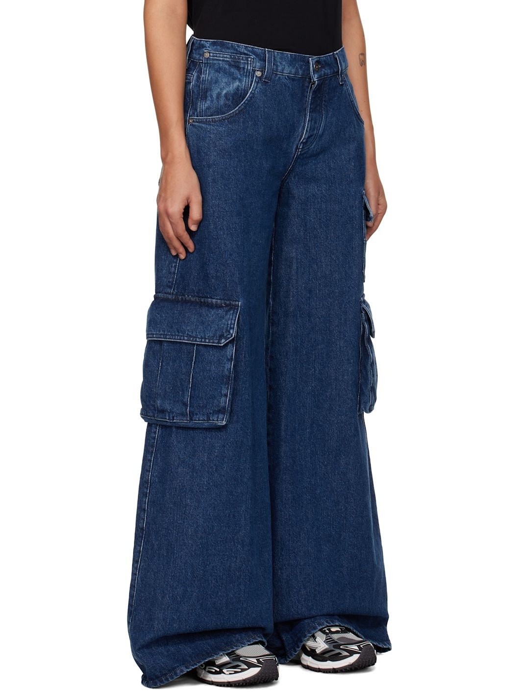Blue Cargo Wide jeans - 2