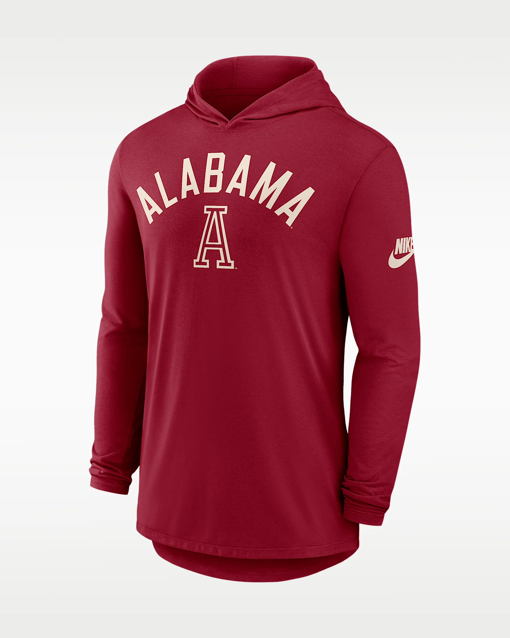 Alabama Legacy Arch Men's Nike Dri-FIT College Long-Sleeve Hooded T-Shirt - 1