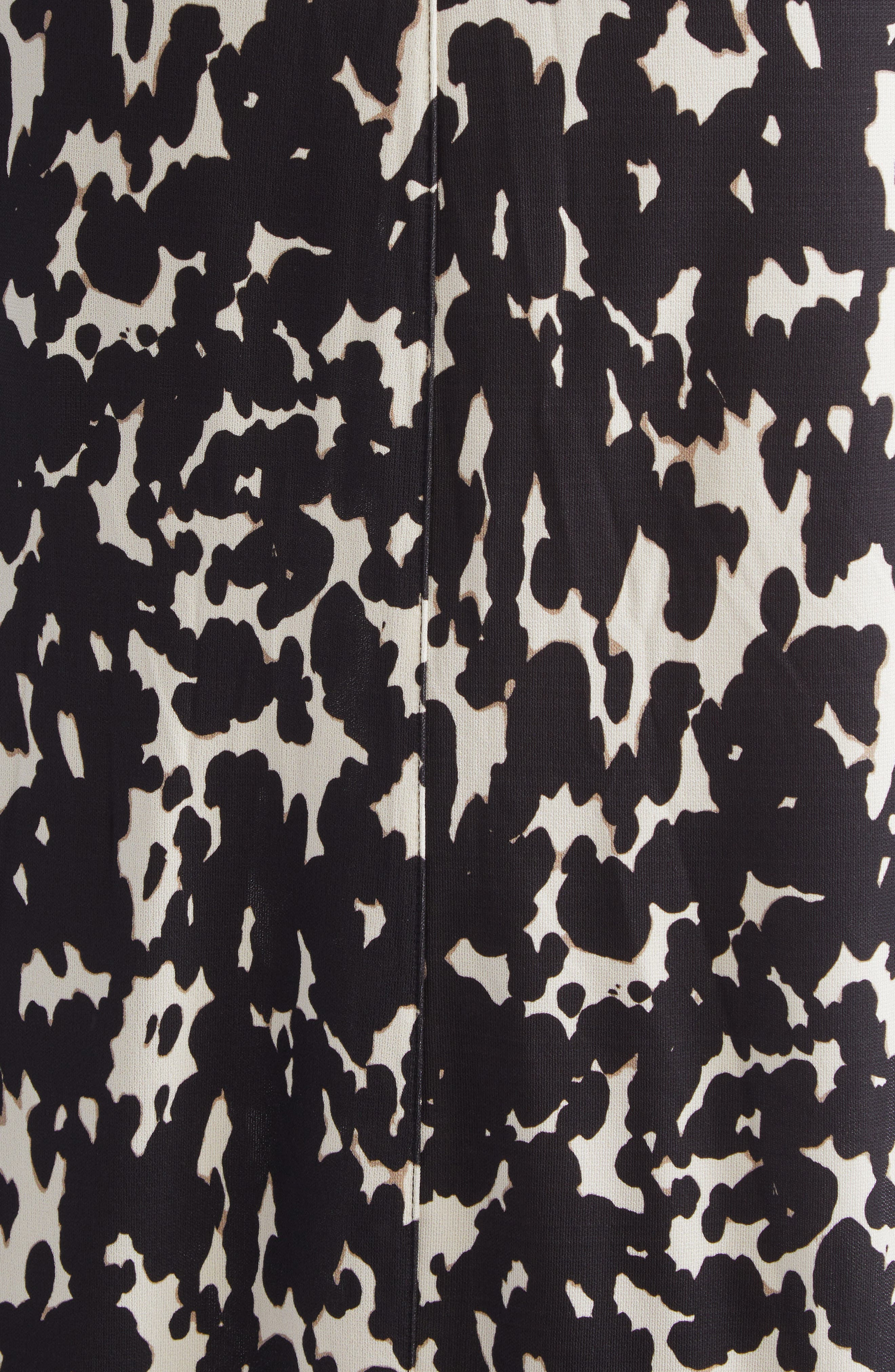 Altuzarra Claudia Print Ruched Long Sleeve Jersey Shirtdress in Tapioca Tortoise at Nordstrom - 6