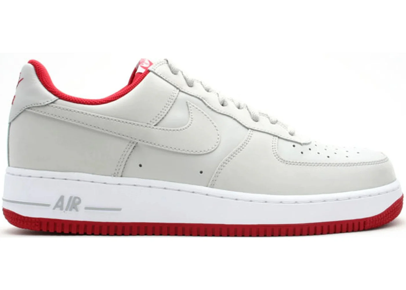 Nike Air Force 1 Low Neutral Grey Varsity Red - 1