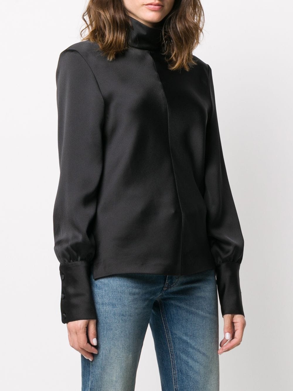 funnel neck blouse - 3