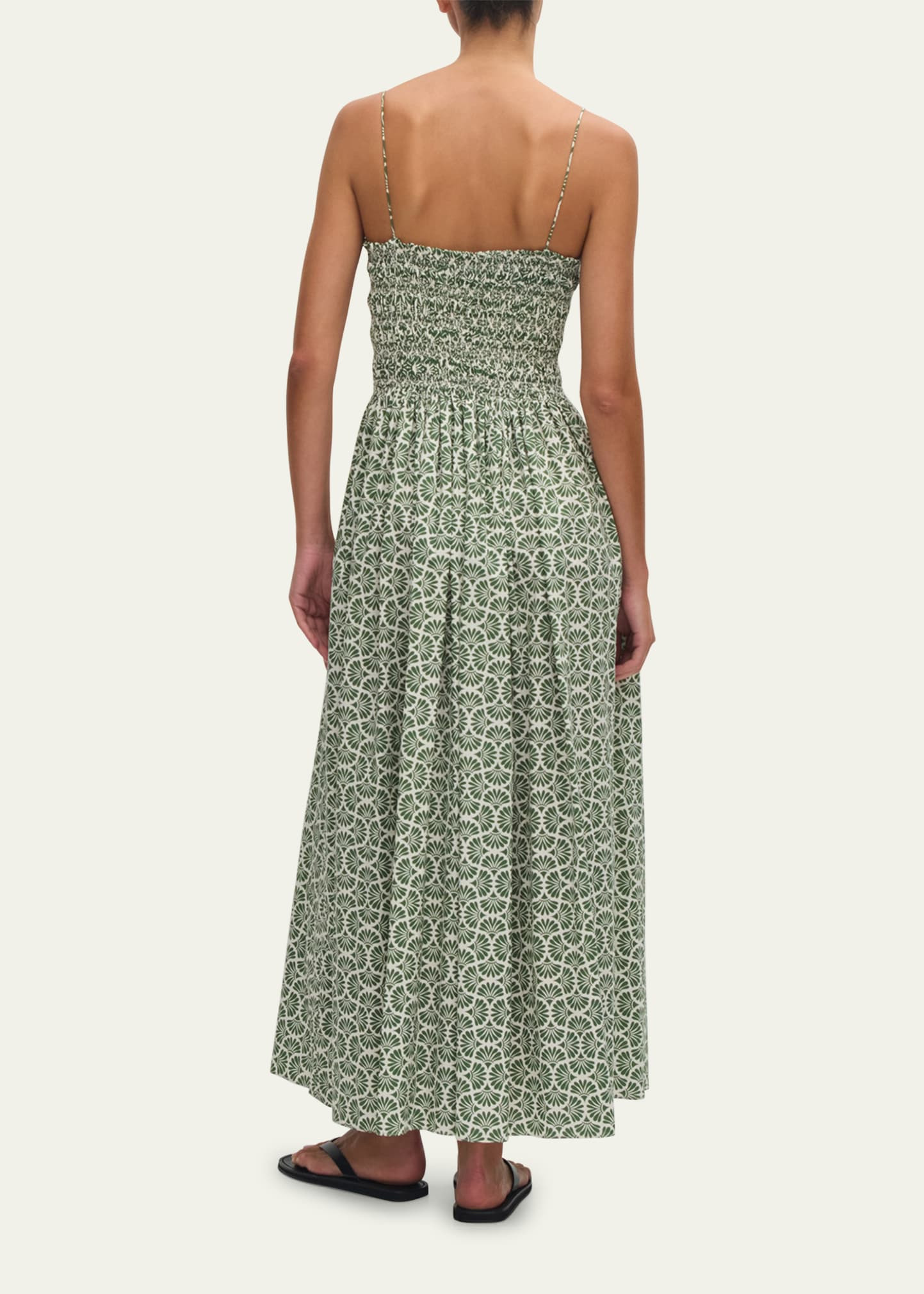Shirred Bodice Maxi Dress - 3