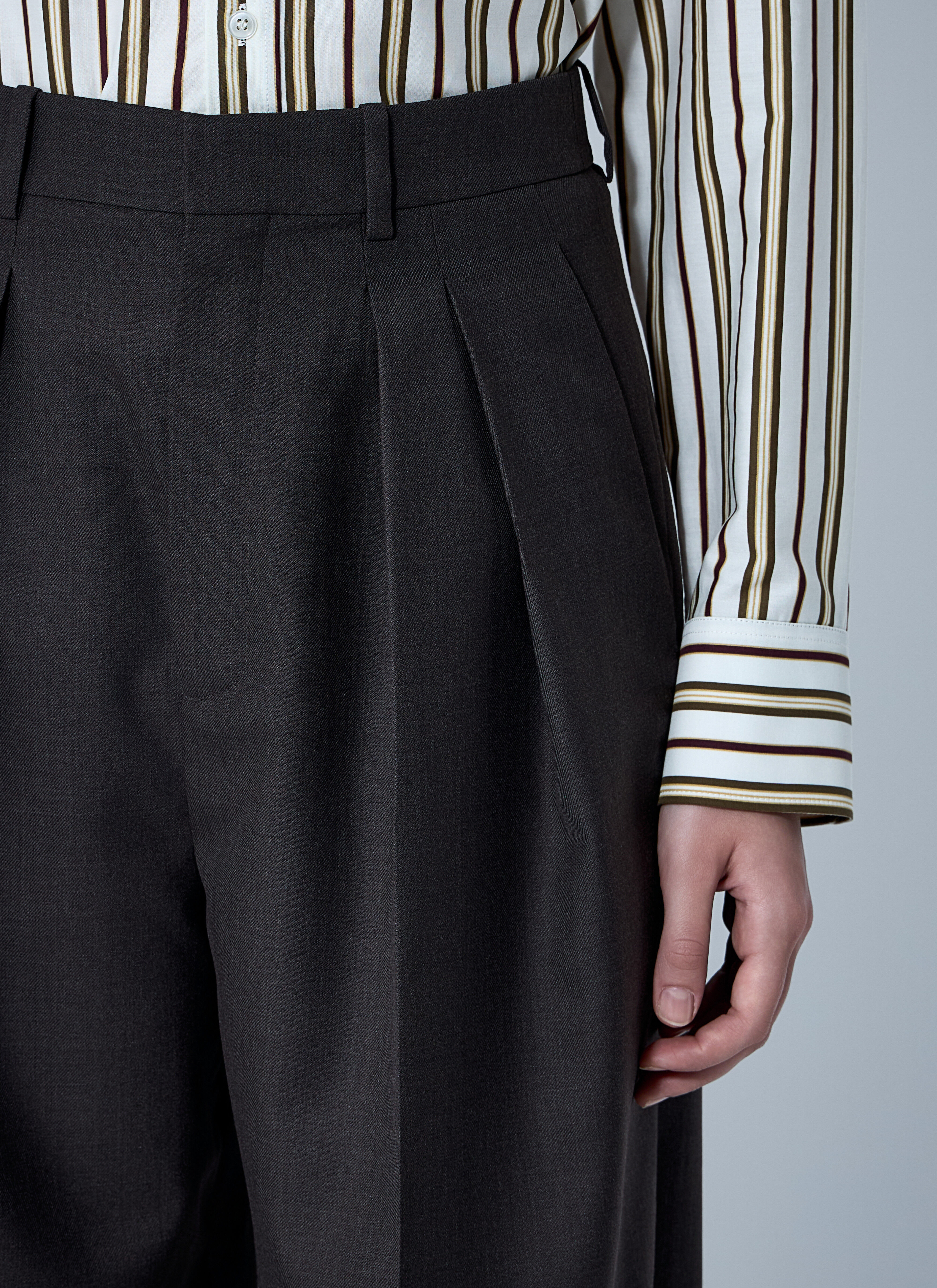 Wool Chiné Pants - 5