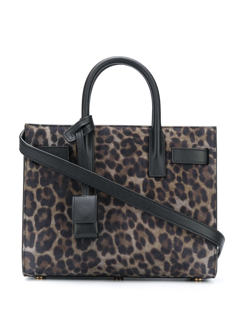 leopard print tote bag - 1