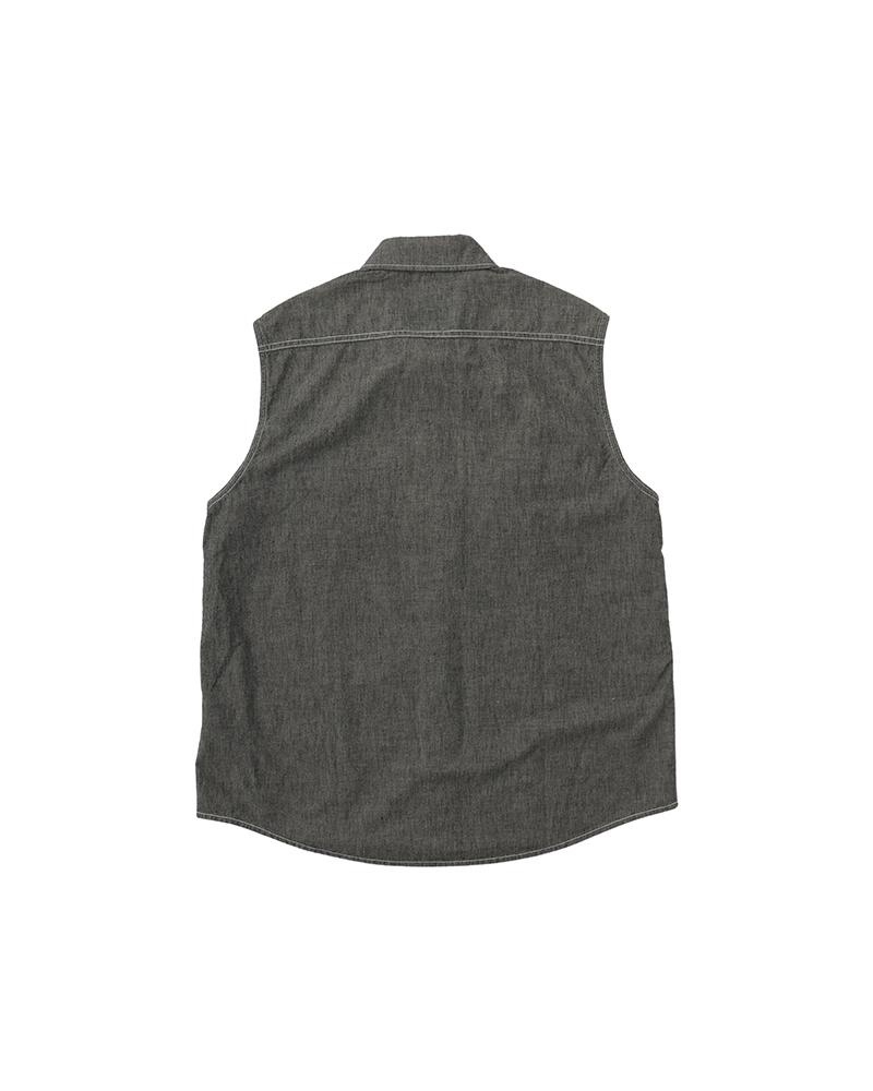 CUT OFF SHIRT CHAMBRAY DK.INDIGO - 2