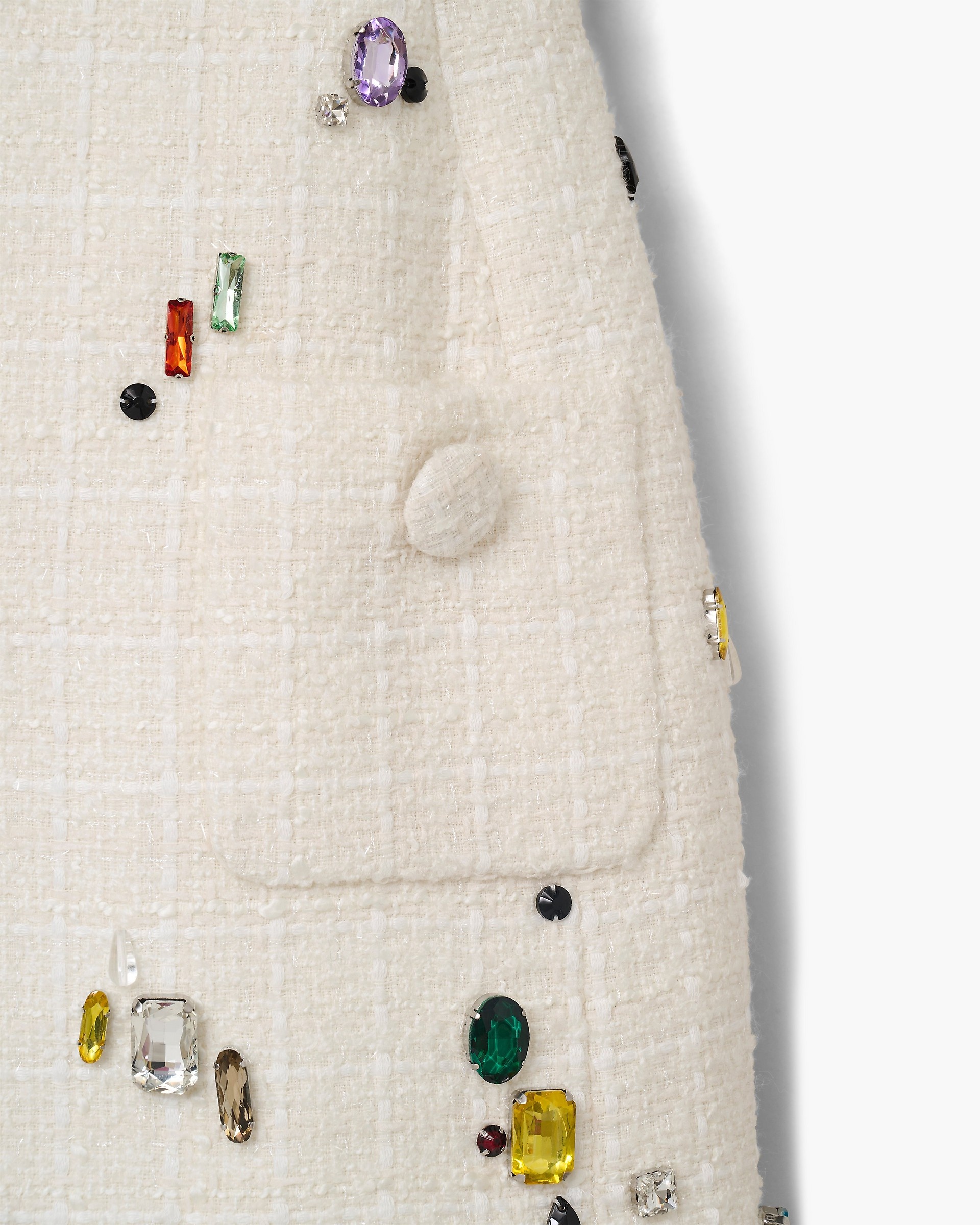 SCULPTURAL GEM TWEED DRESS - 6