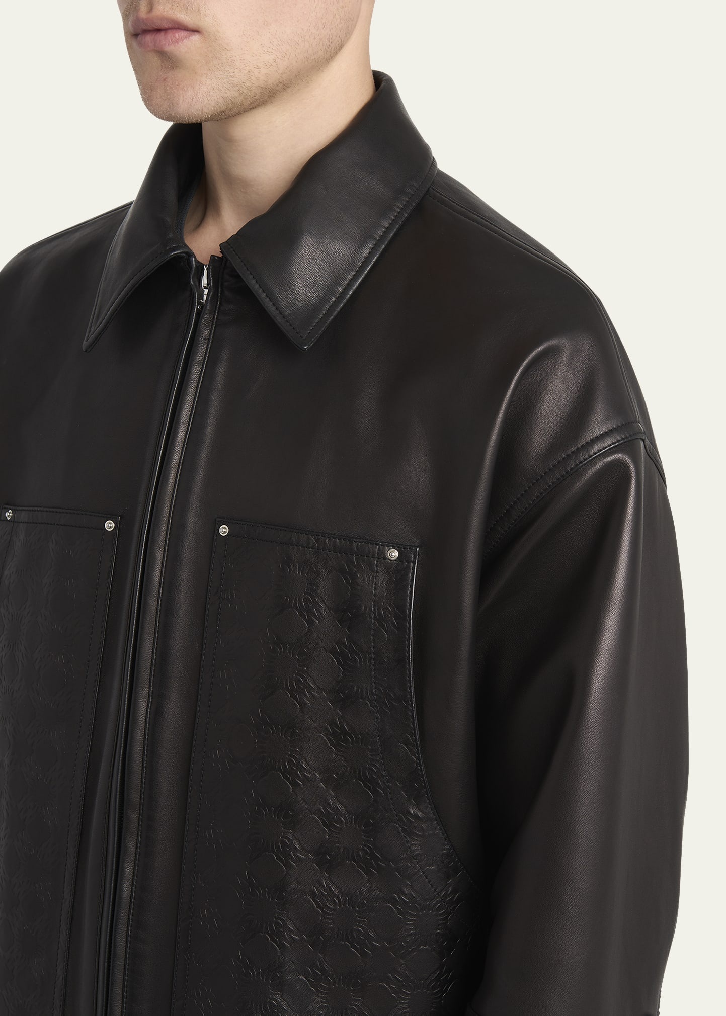 Men's MA Quad Leather Work Jacket - 5