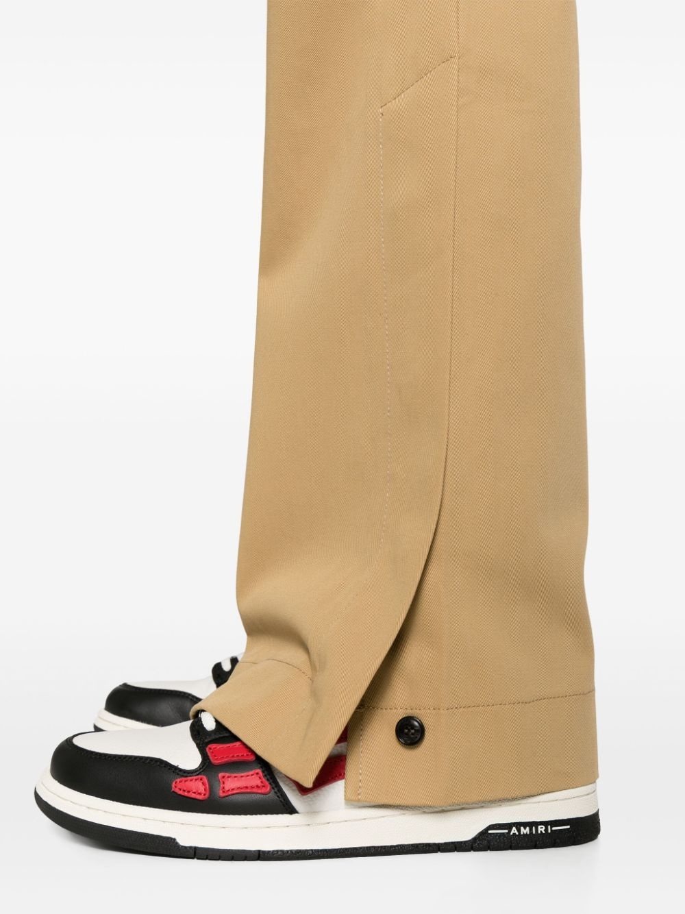 cotton loose-leg chinos - 5