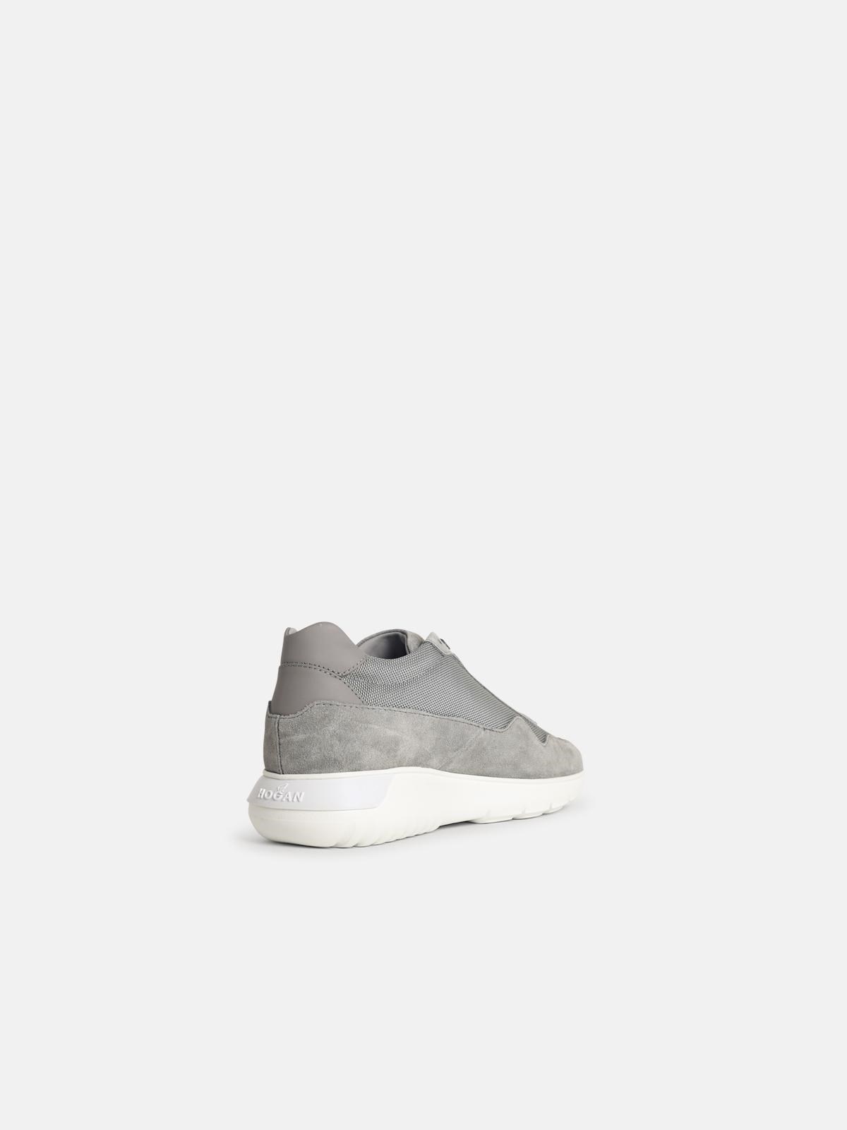 'INTERACTIVE 3' GREY SUEDE BLEND SNEAKERS - 3