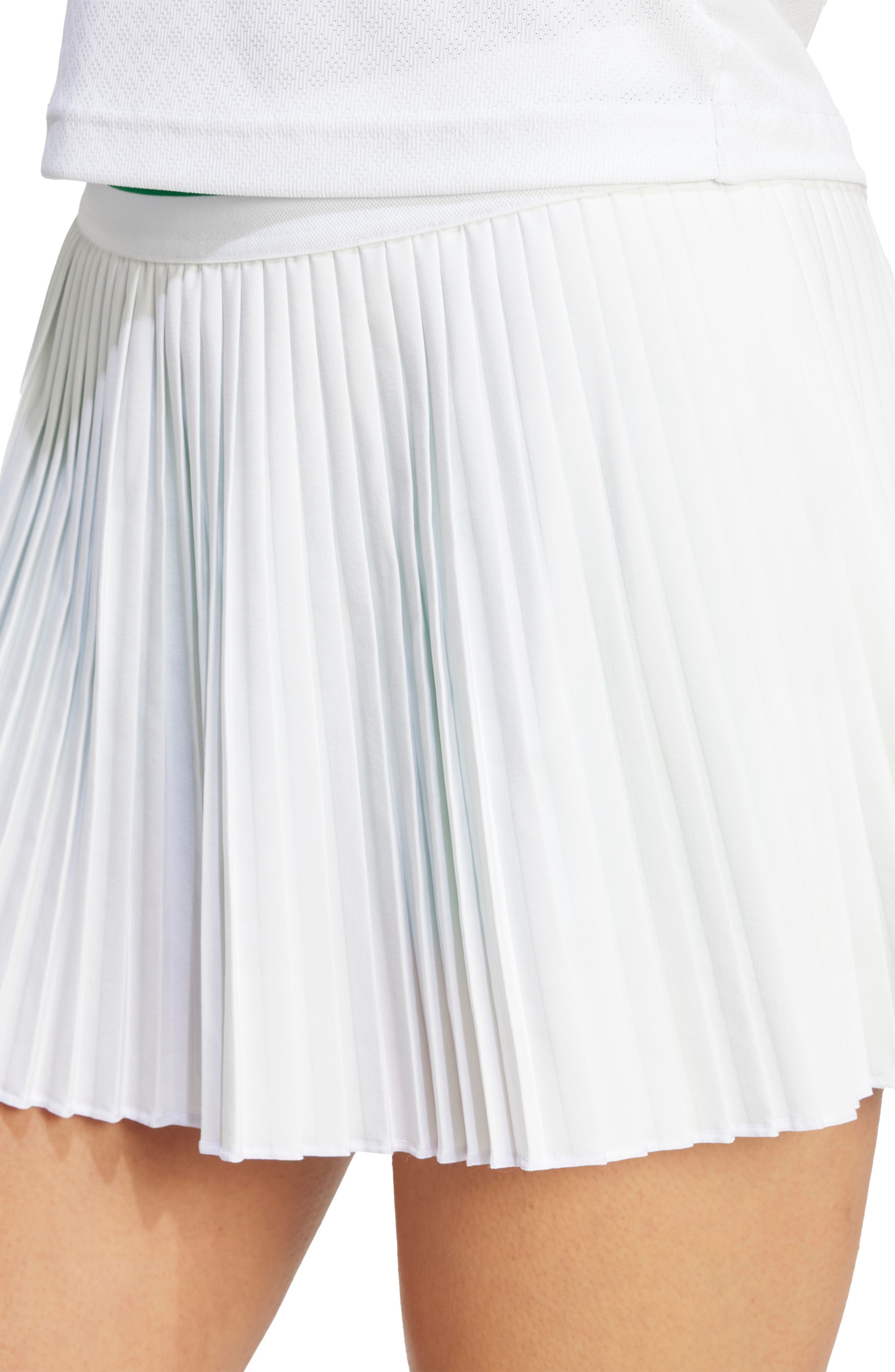 adidas Pro Pleated Tennis Skirt in White at Nordstrom - 6