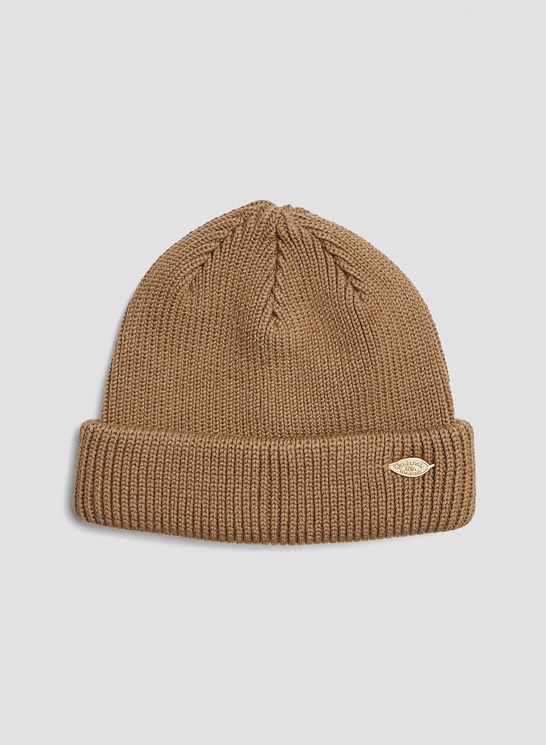 Wild Bricks Heavy Leaf Watch Cap in Camel - 1