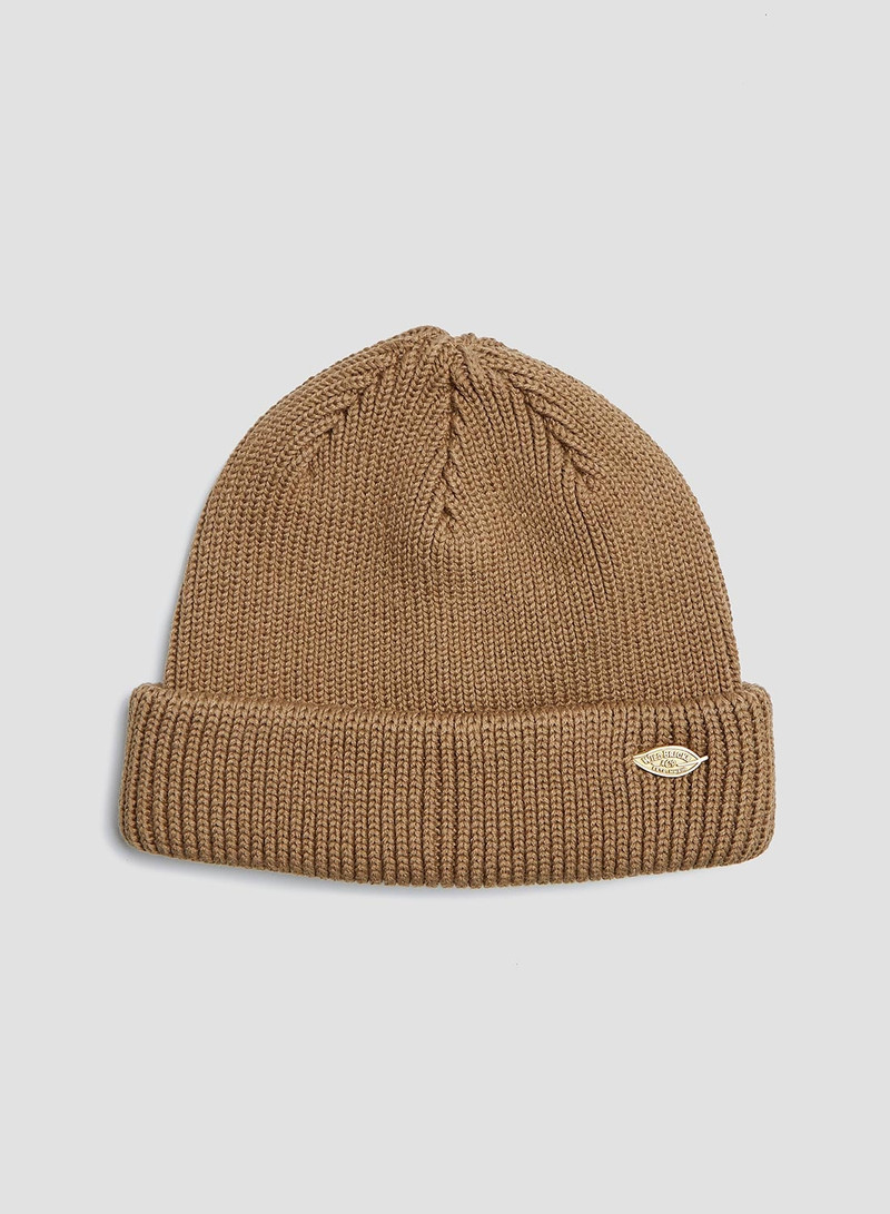Wild Bricks Heavy Leaf Watch Cap in Camel 1