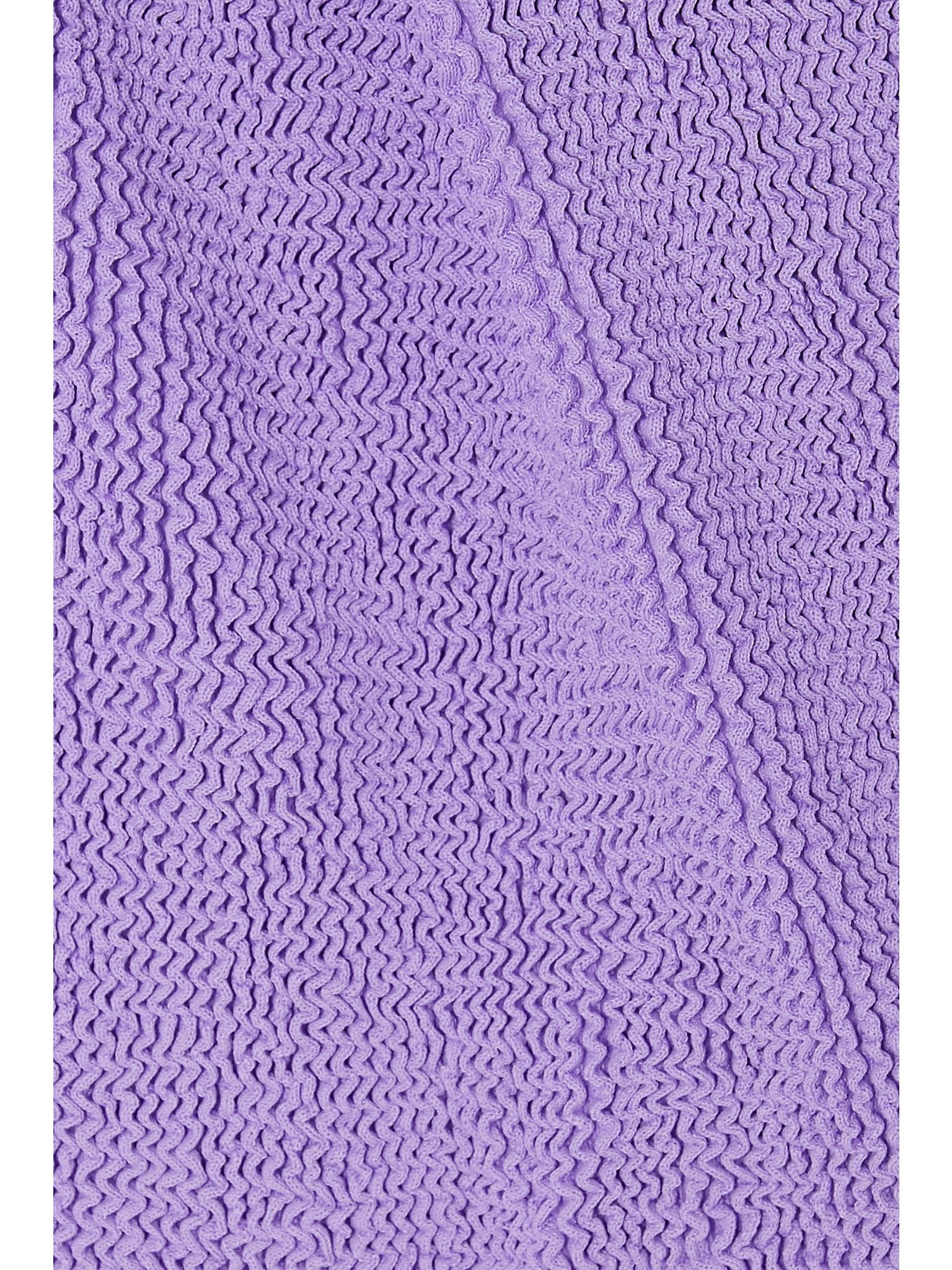 Square Neck seersucker swimsuit Lilac - 4