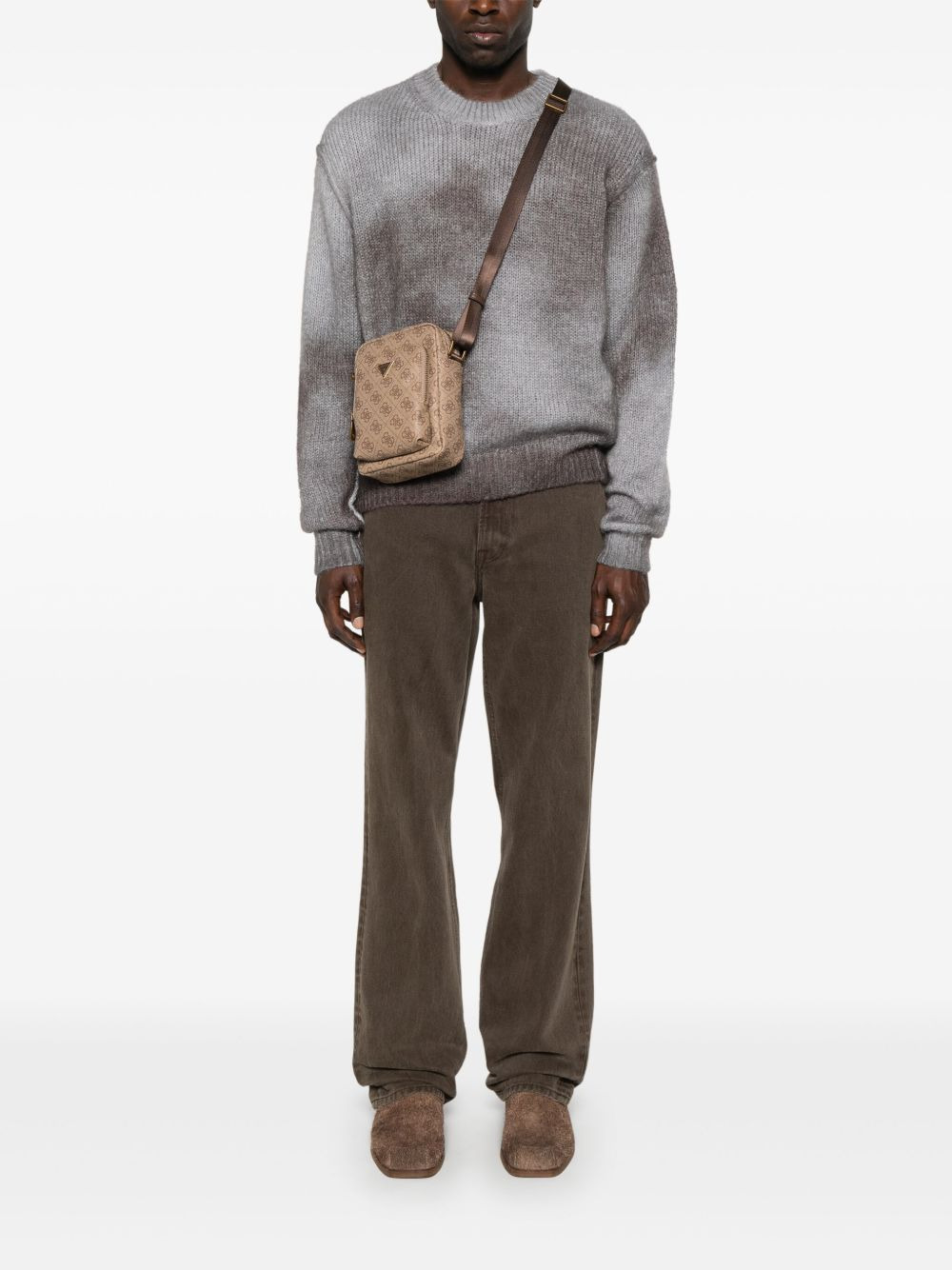 monogram messenger bag - 2