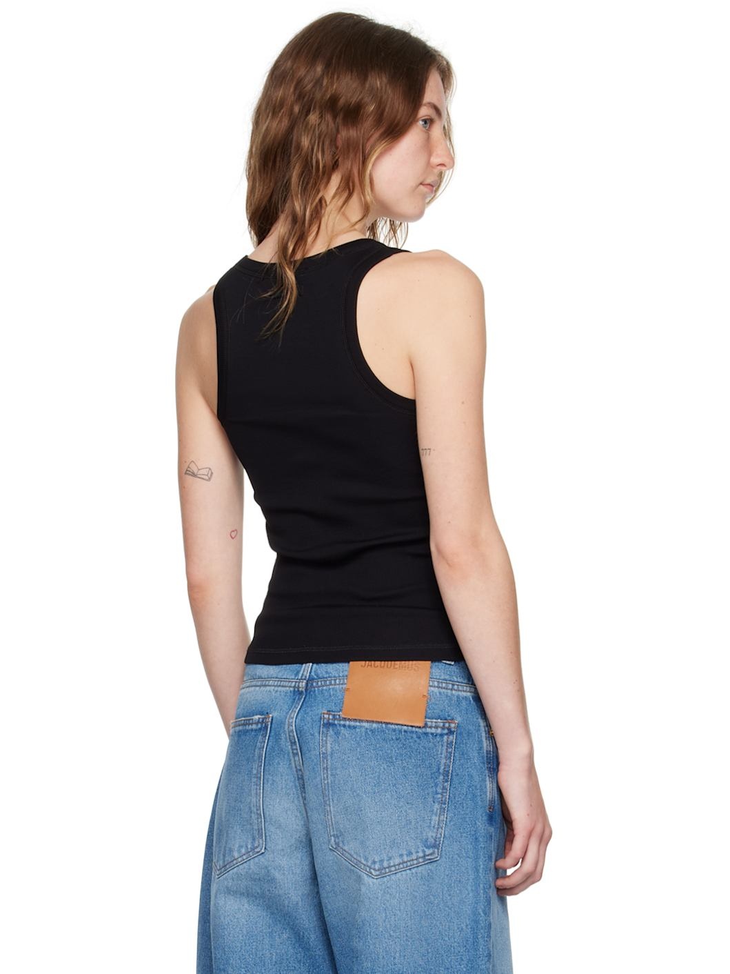 Black Les Classiques 'Le débardeur Gros Grain' Tank Top - 3