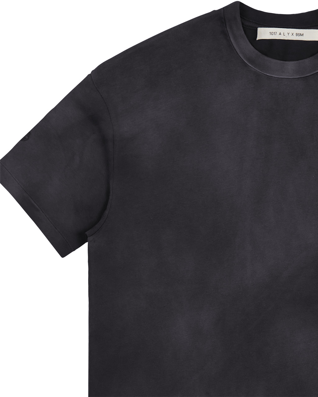 BLACK GARMENT DYE T-SHIRT - 3