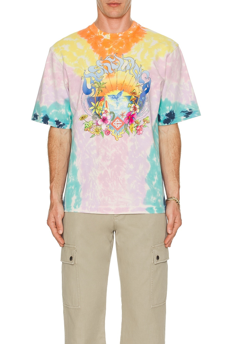 Surf Trip Printed Oversized Tie Dye Tee - 3