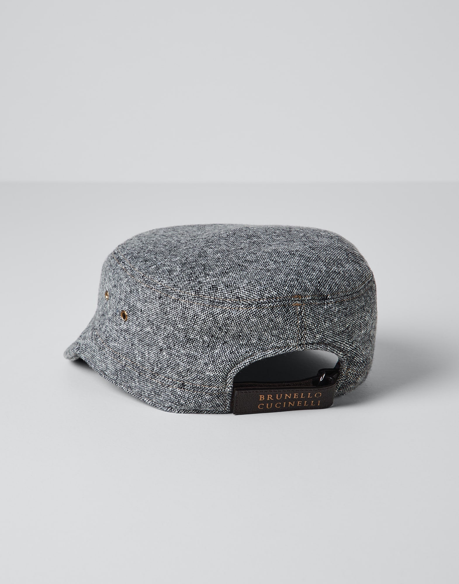 Wool and cashmere tweed cap - 2