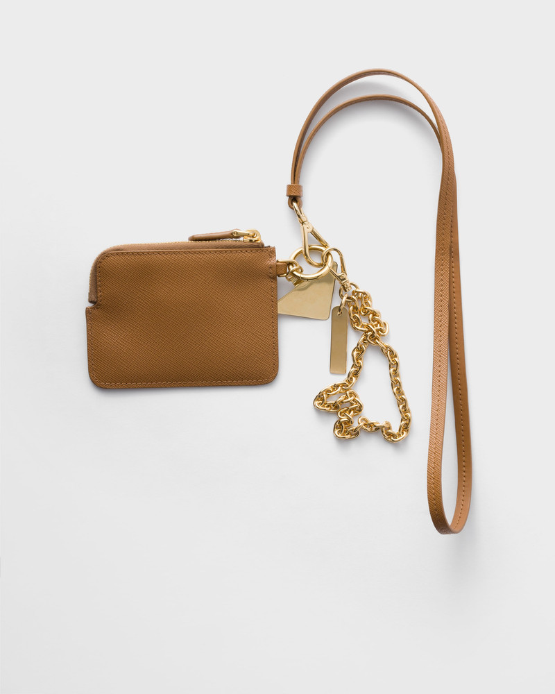 Saffiano leather smartphone case with card holder 3