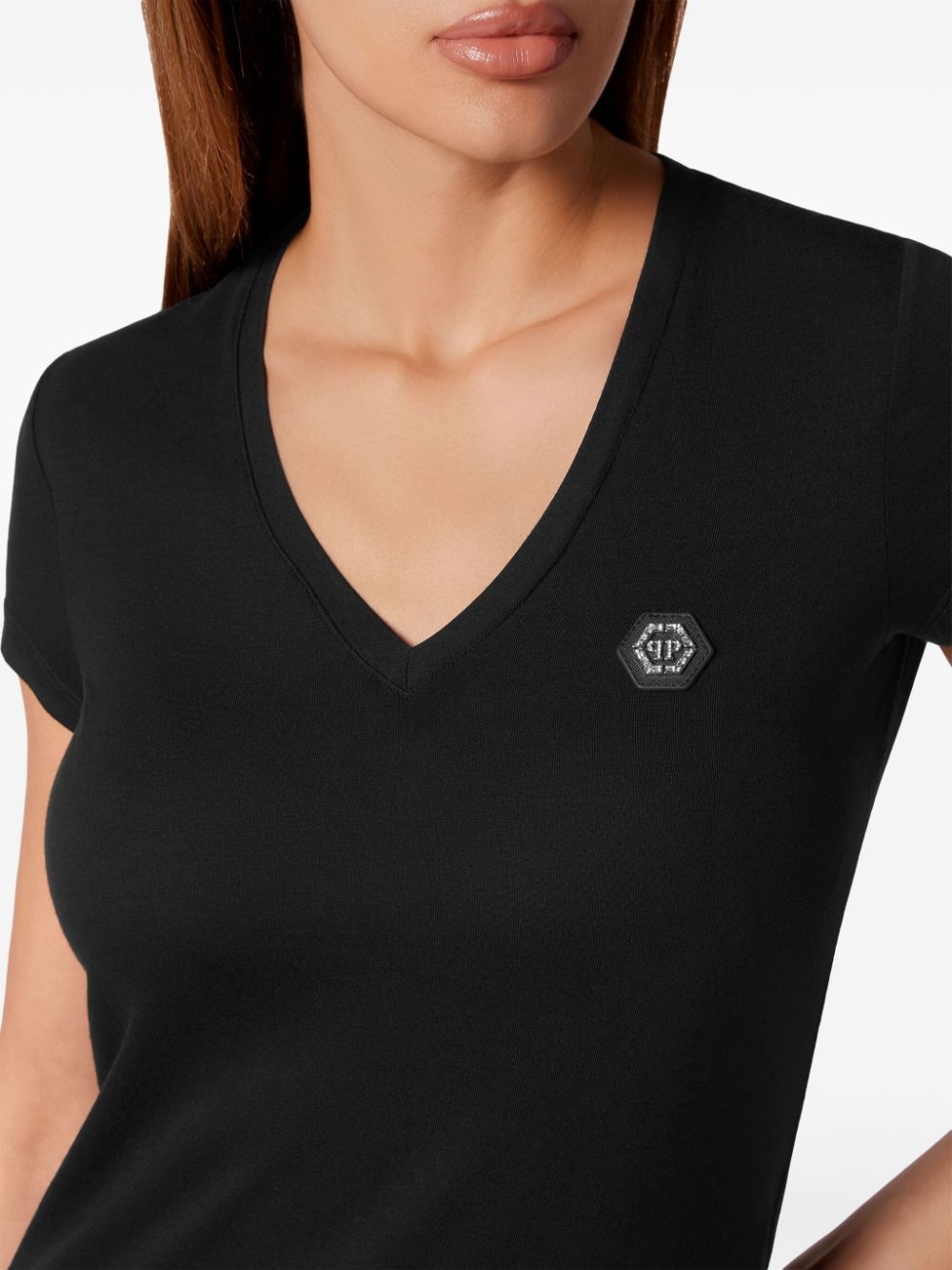 logo-appliquÃ©d cotton T-shirt - 5