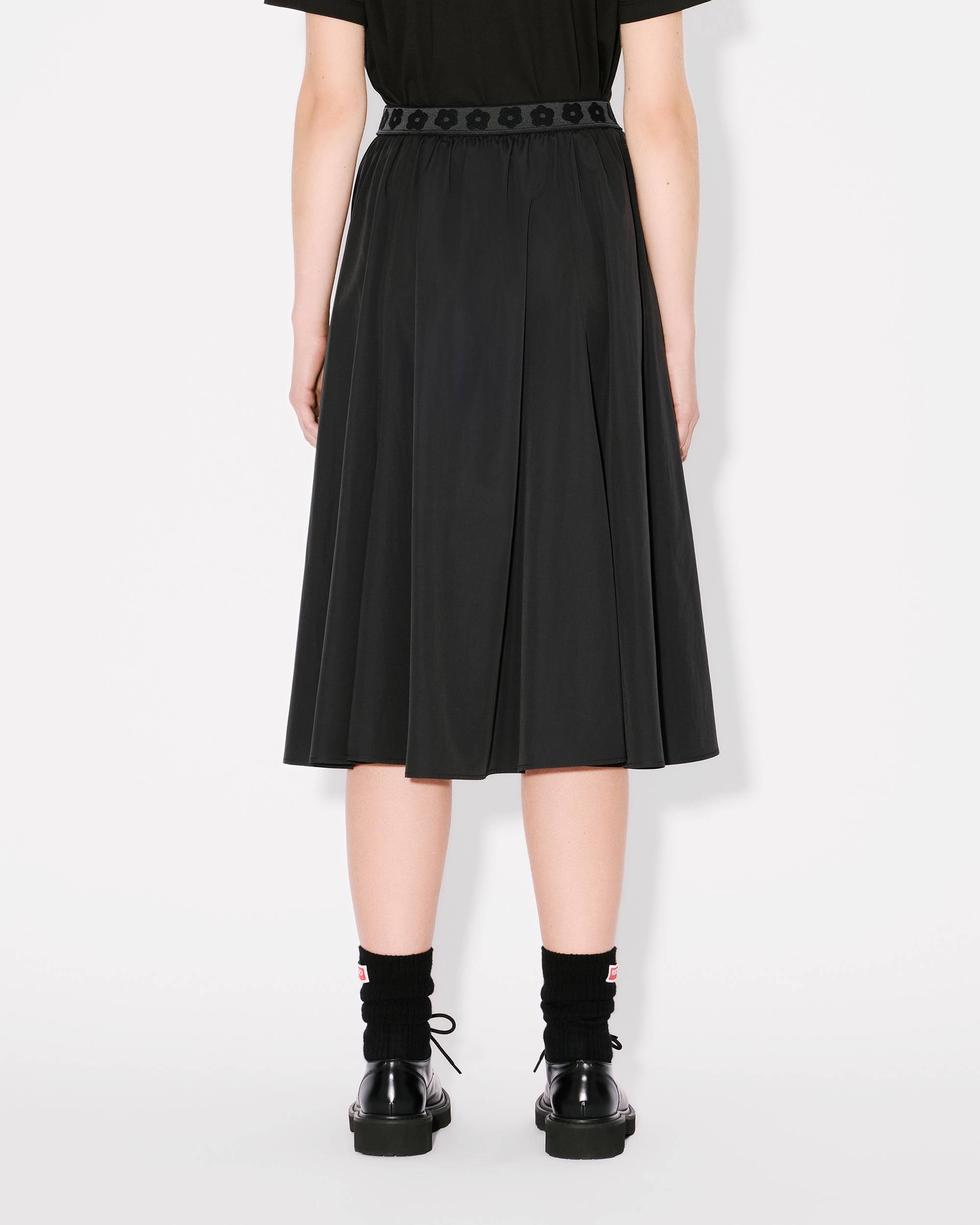 'Boke Flower 2.0' midi skirt in technical cotton - 5
