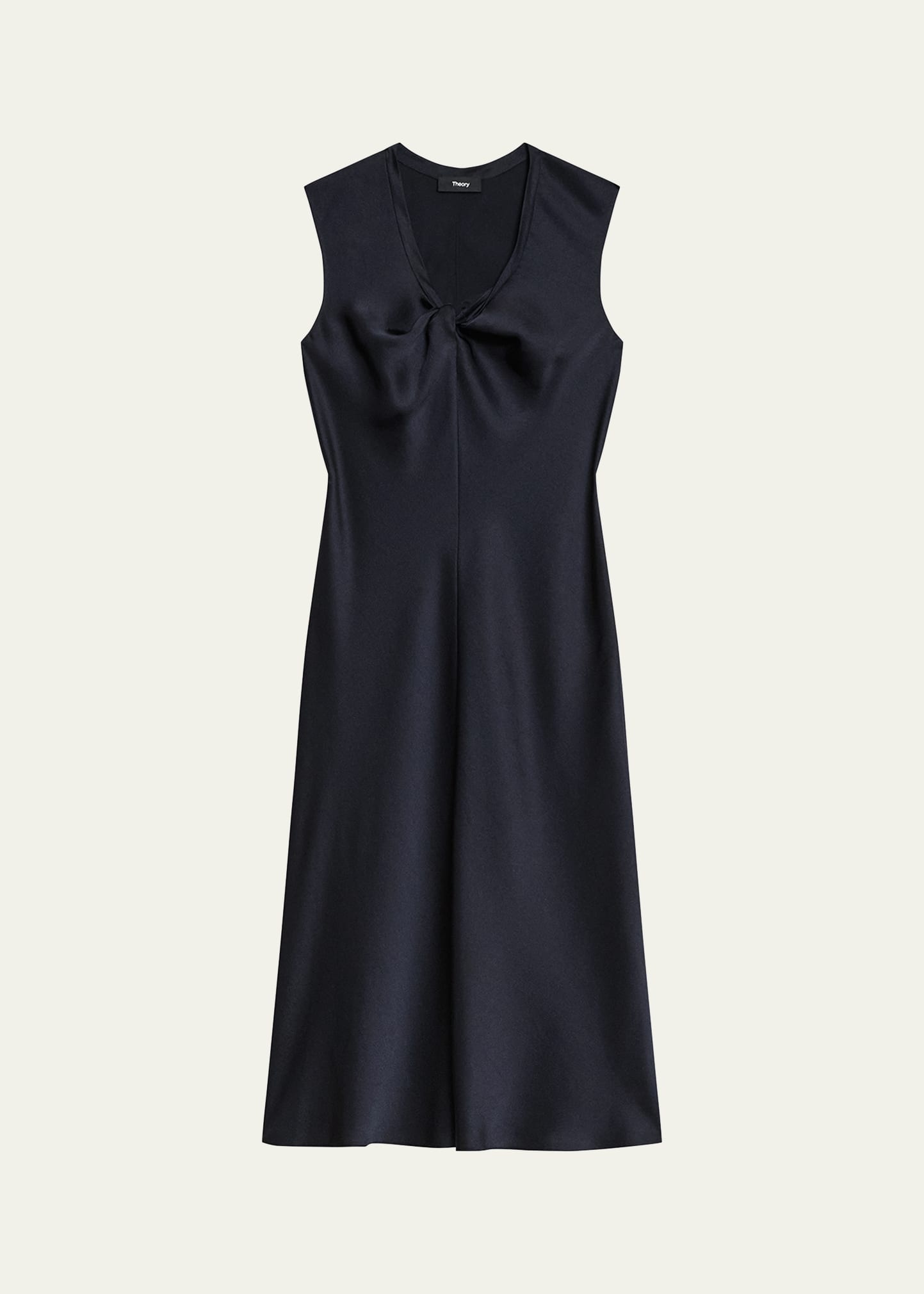 Twisted Scoop-Neck Dress - 1