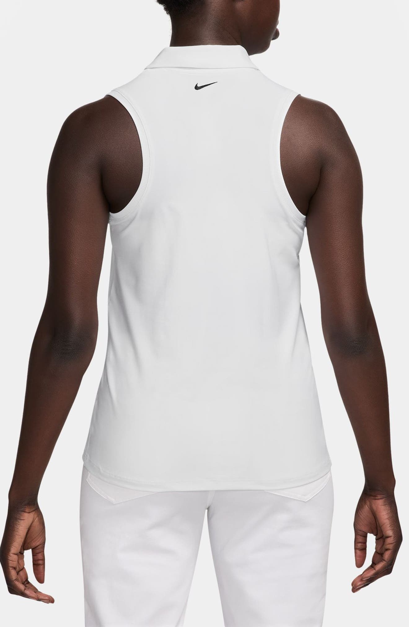 Nike Victory Dri-FIT Sleeveless Polo in 100 White/black at Nordstrom - 2