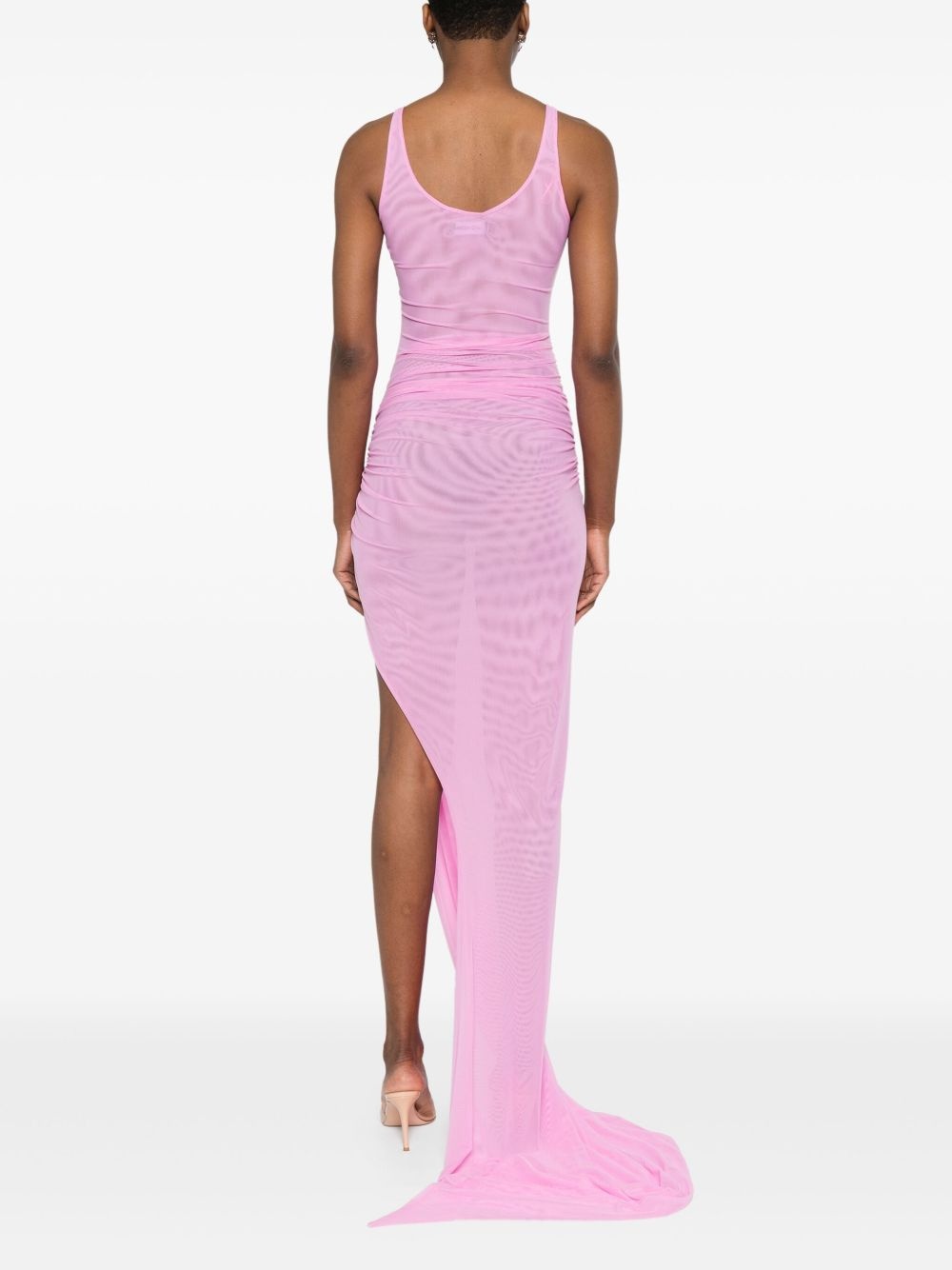 Ruched Mesh gown - 4